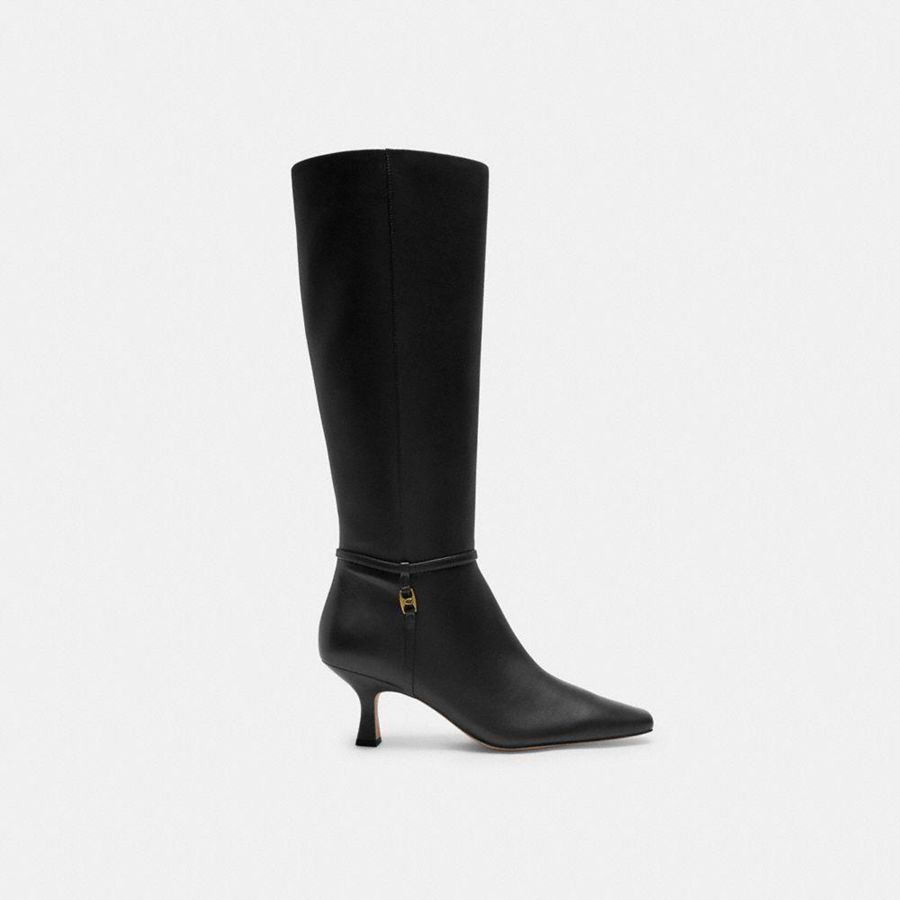Botas COACH Raquel Extended Calf Feminino Pretas | 28054DBYZ