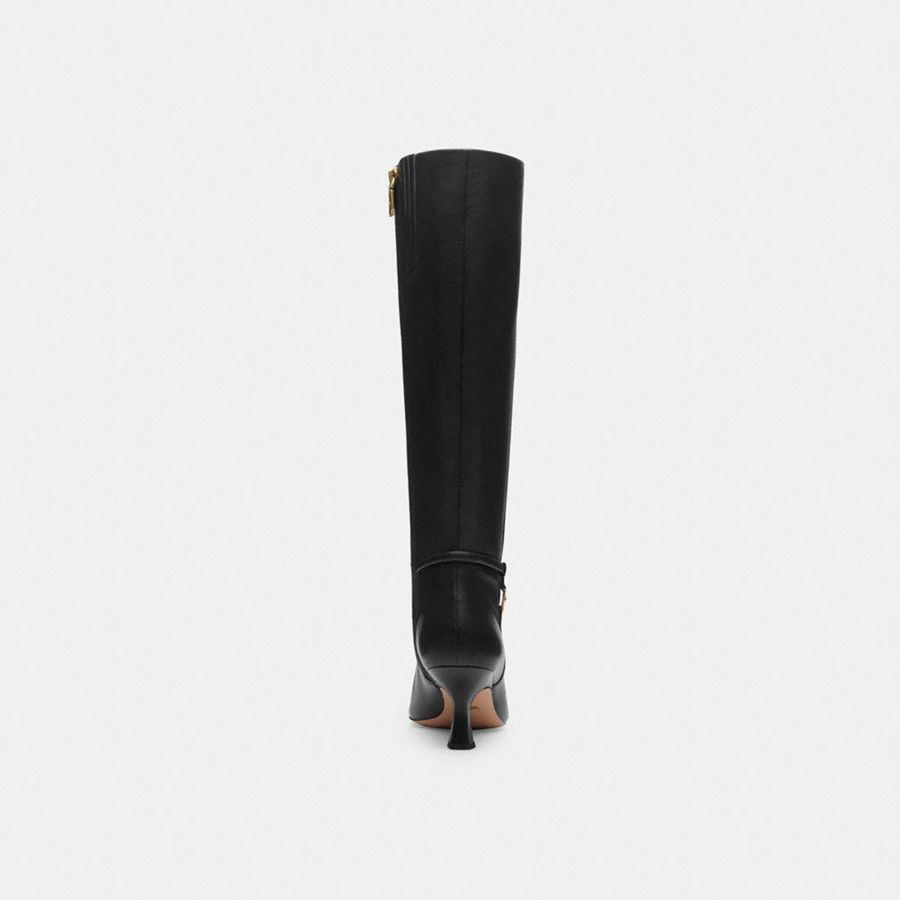 Botas COACH Raquel Extended Calf Feminino Pretas | 28054DBYZ