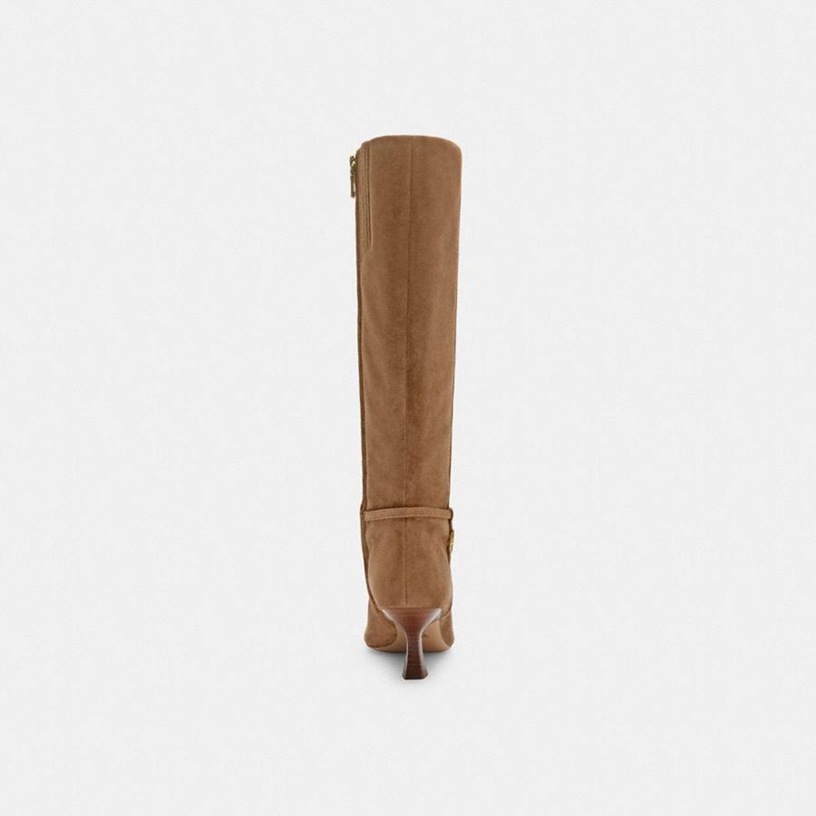 Botas COACH Raquel Extended Calf Feminino Marrom | 31096MZBC