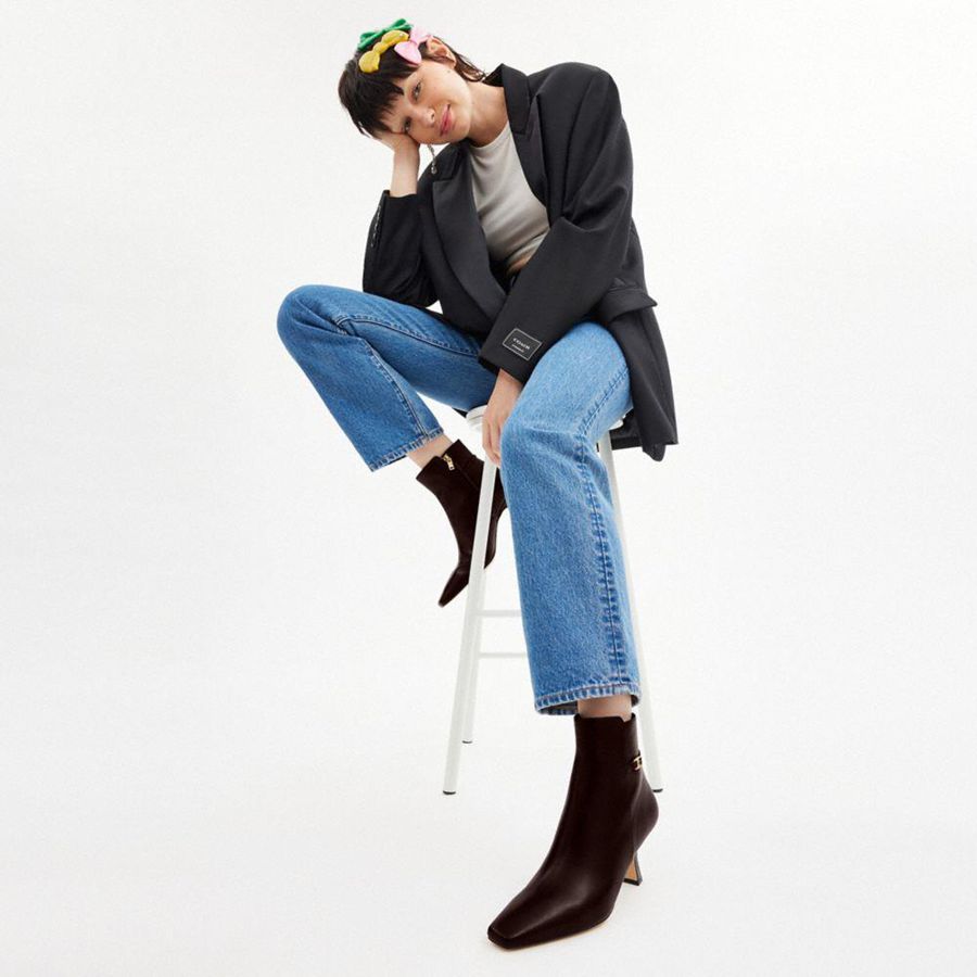 Botas COACH Rebeccaie Feminino Marrom | 46520PECX