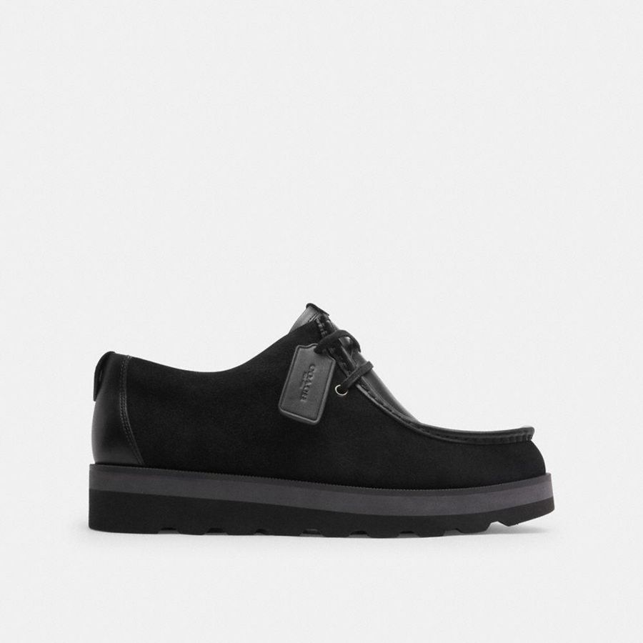Botas COACH Scott Apron Toe Masculino Pretas | 93072FDOZ