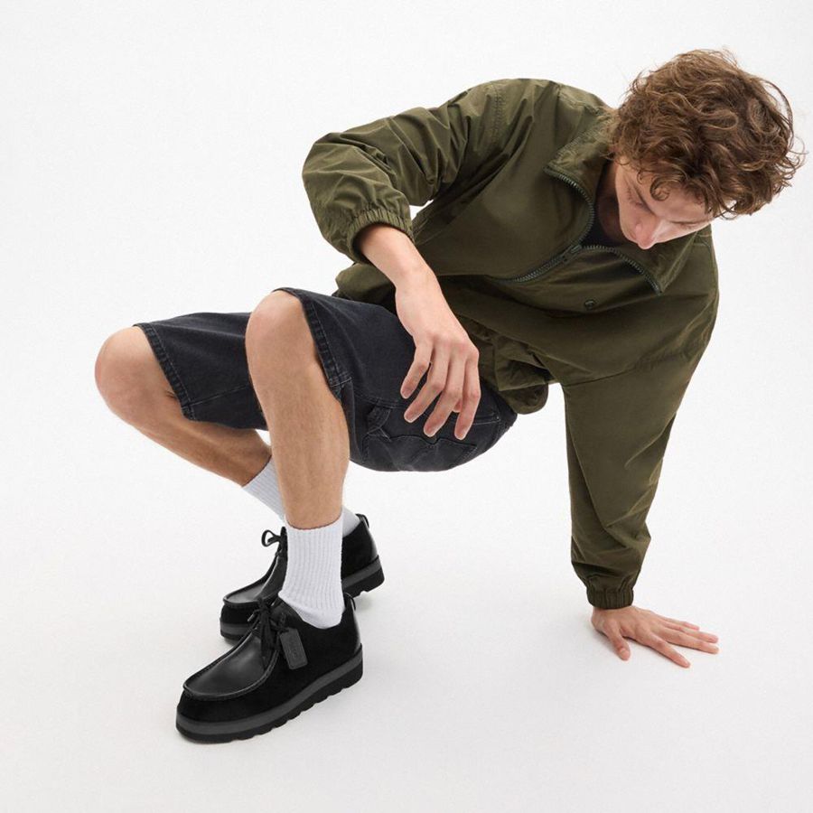 Botas COACH Scott Apron Toe Masculino Pretas | 93072FDOZ
