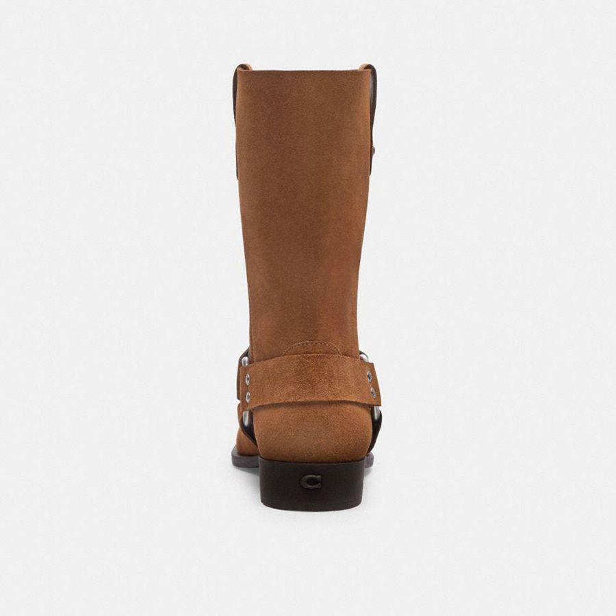 Botas COACH Tara Biker Feminino Marrom | 05614OMVB
