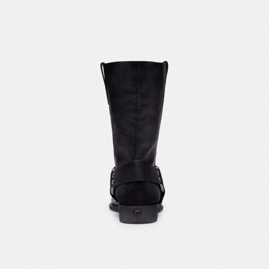 Botas COACH Tara Biker Feminino Pretas | 56103DZIH
