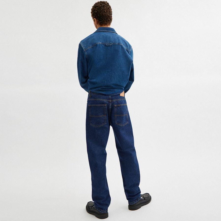 Calças COACH Tapered Jeans Masculino Azuis | 79356YQDP