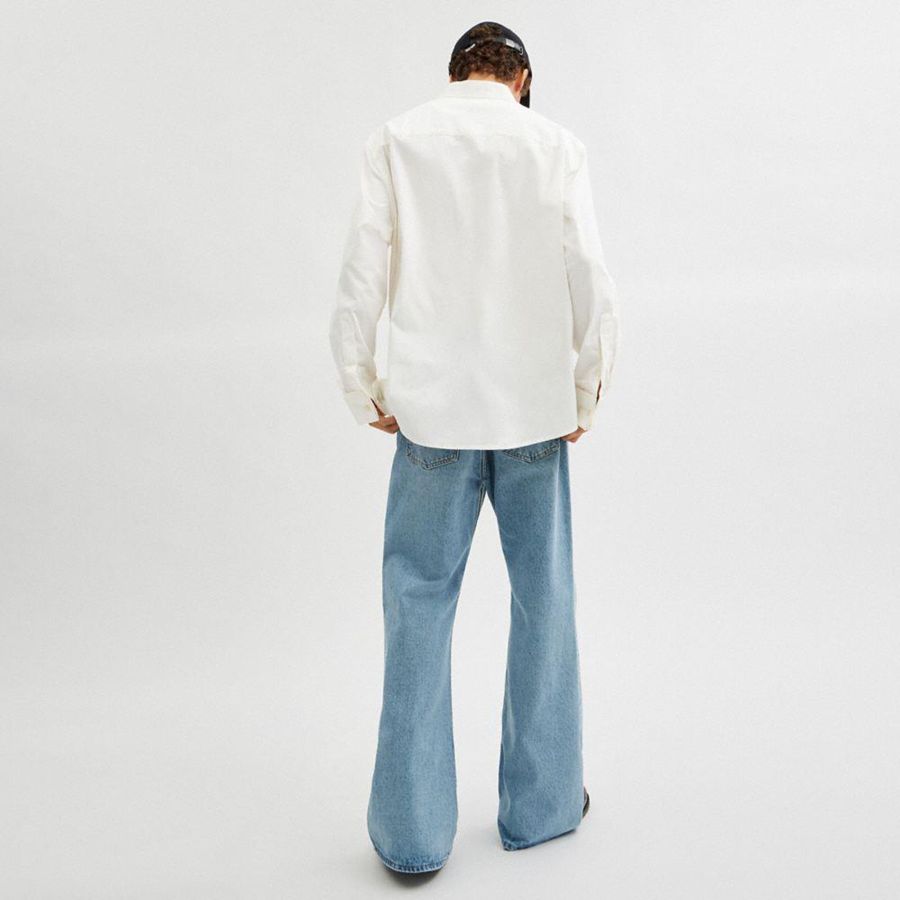 Camisa COACH Tuxedo Masculino Branco | 29630JIUB