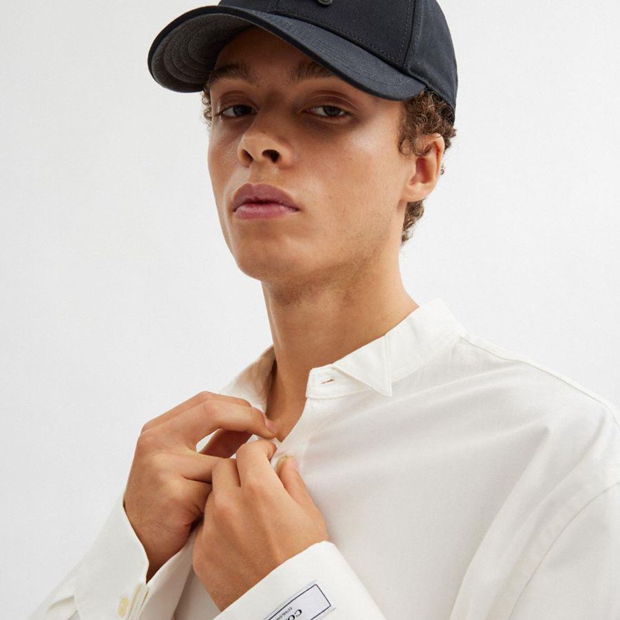 Camisa COACH Tuxedo Masculino Branco | 29630JIUB