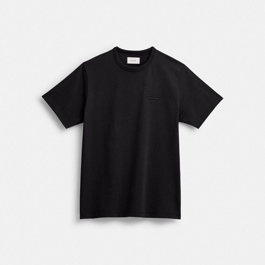 Camiseta COACH Essential Feminino Pretas | 12483LOBI