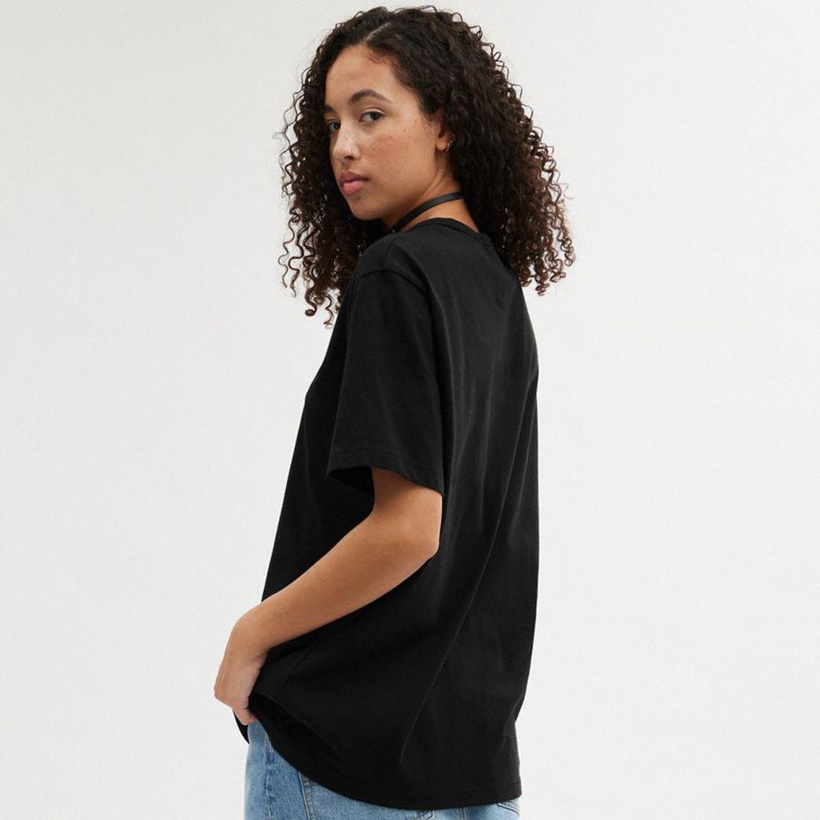 Camiseta COACH Essential Masculino Pretas | 74318ZFYP
