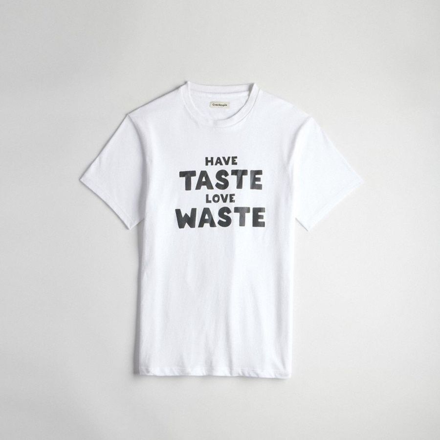 Camiseta COACH Relaxed With Wasty Print Masculino Branco | 43962VACS