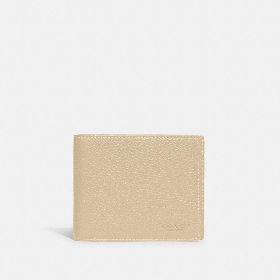 Carteira COACH 3 In 1 Masculino Branco | 52106PDVR