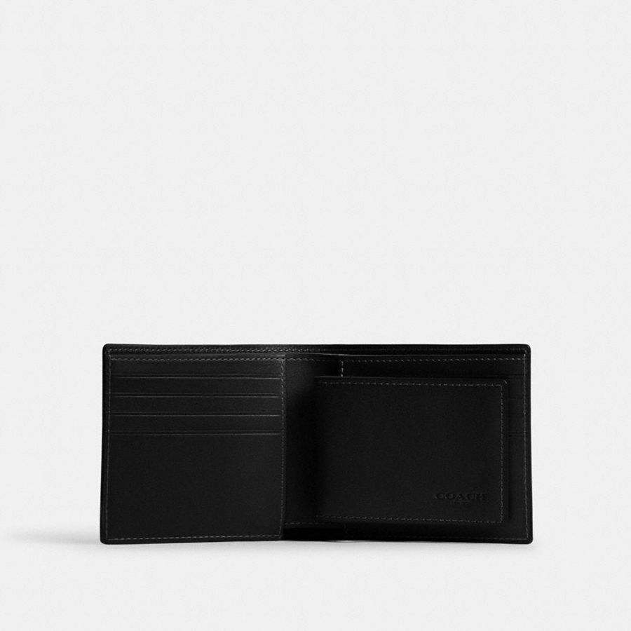 Carteira COACH 3 In 1 Masculino Pretas | 79142MTJP