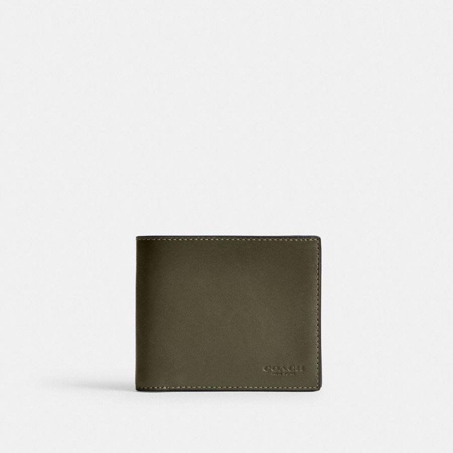 Carteira COACH 3 In 1 Masculino Verdes | 96851YRTA