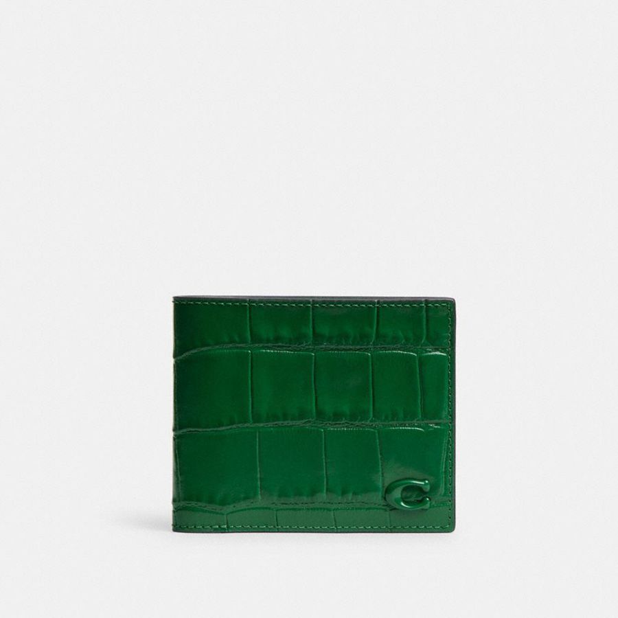 Carteira COACH 3 In 1 Masculino Verdes | 95871WQSG