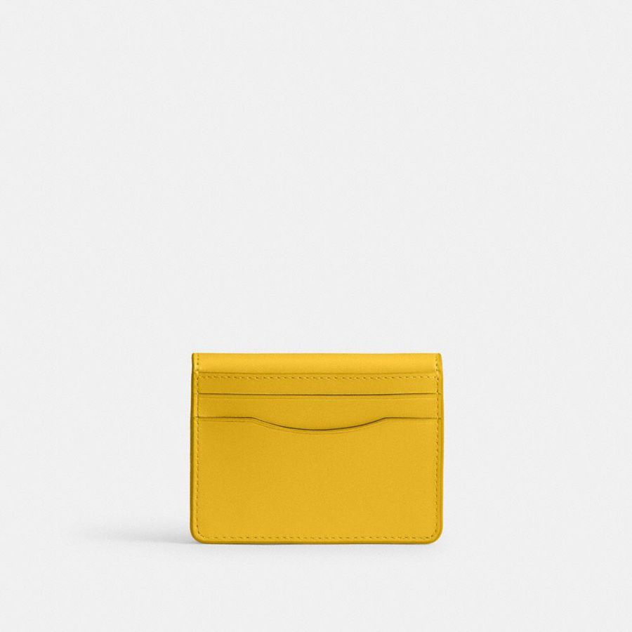 Carteira COACH Bandit Card Case Feminino Branco | 17689ALFU