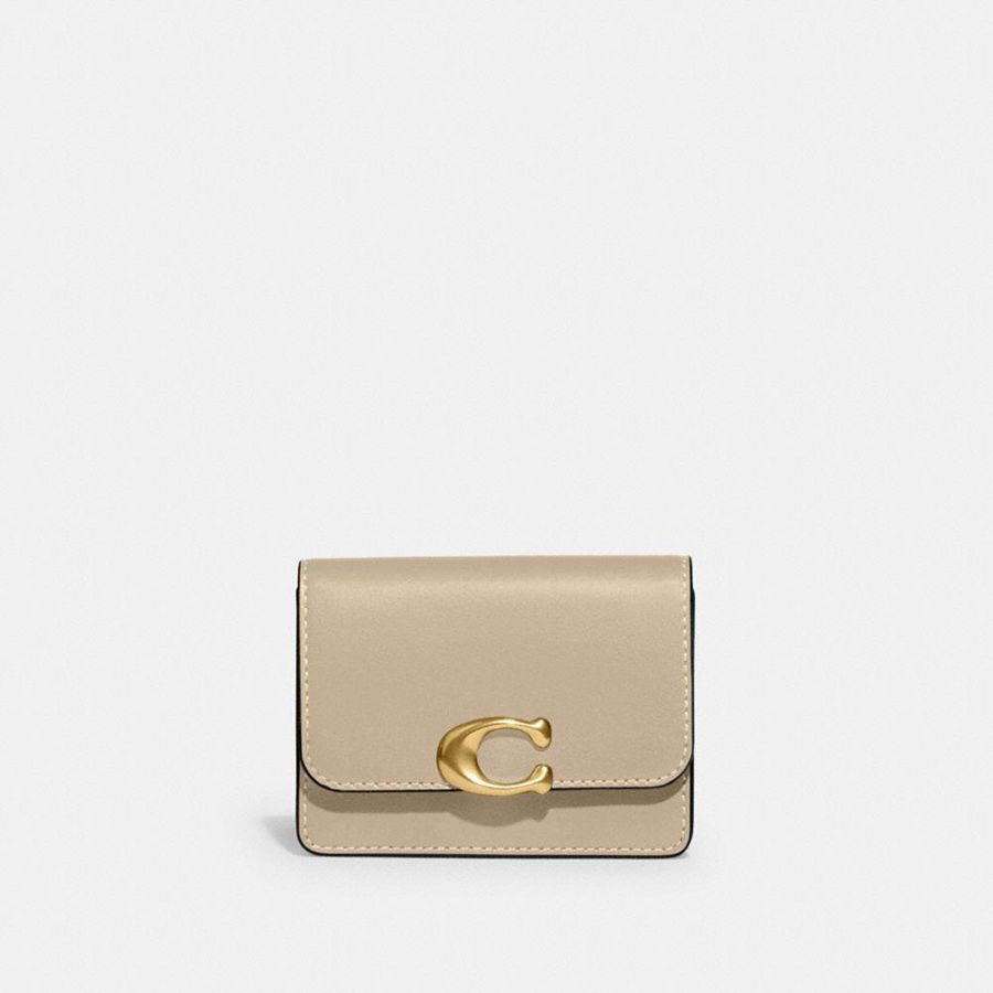 Carteira COACH Bandit Card Case Feminino Branco | 17689ALFU