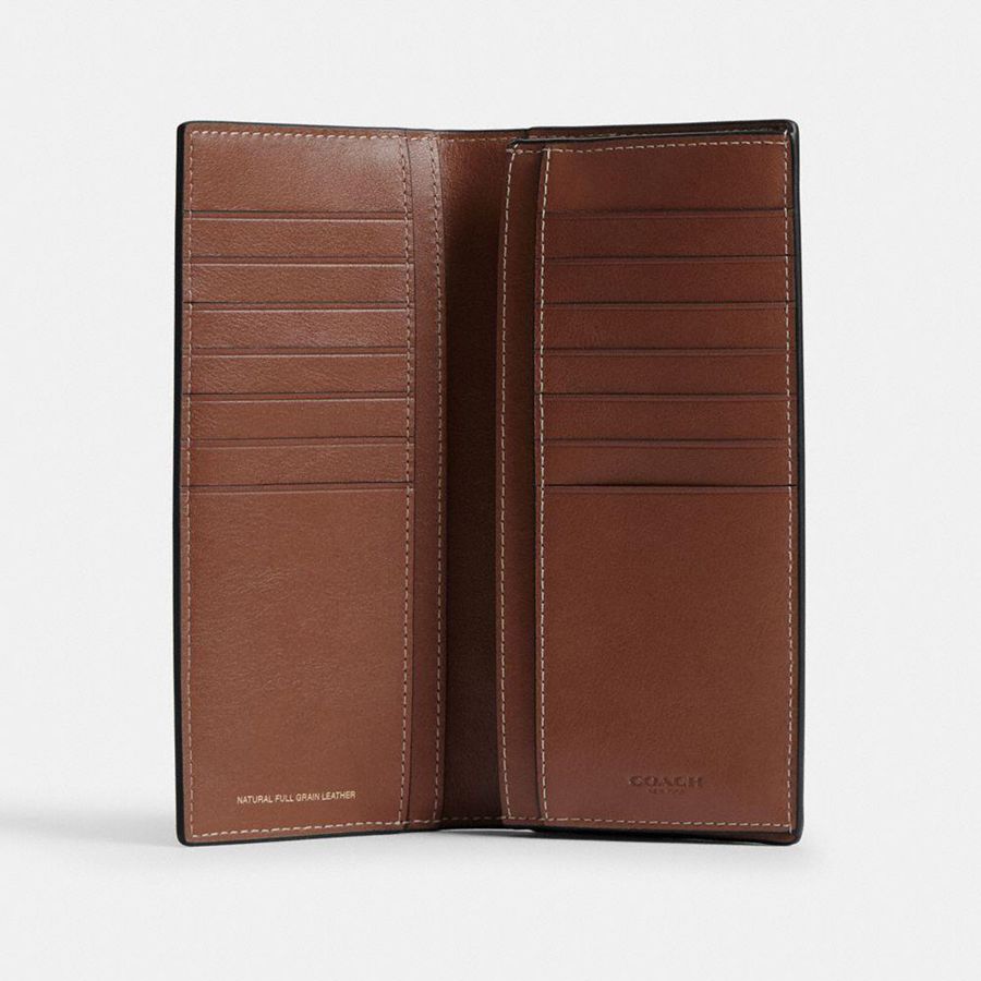 Carteira COACH Breast Pocket Masculino Marrom | 59016RBQI