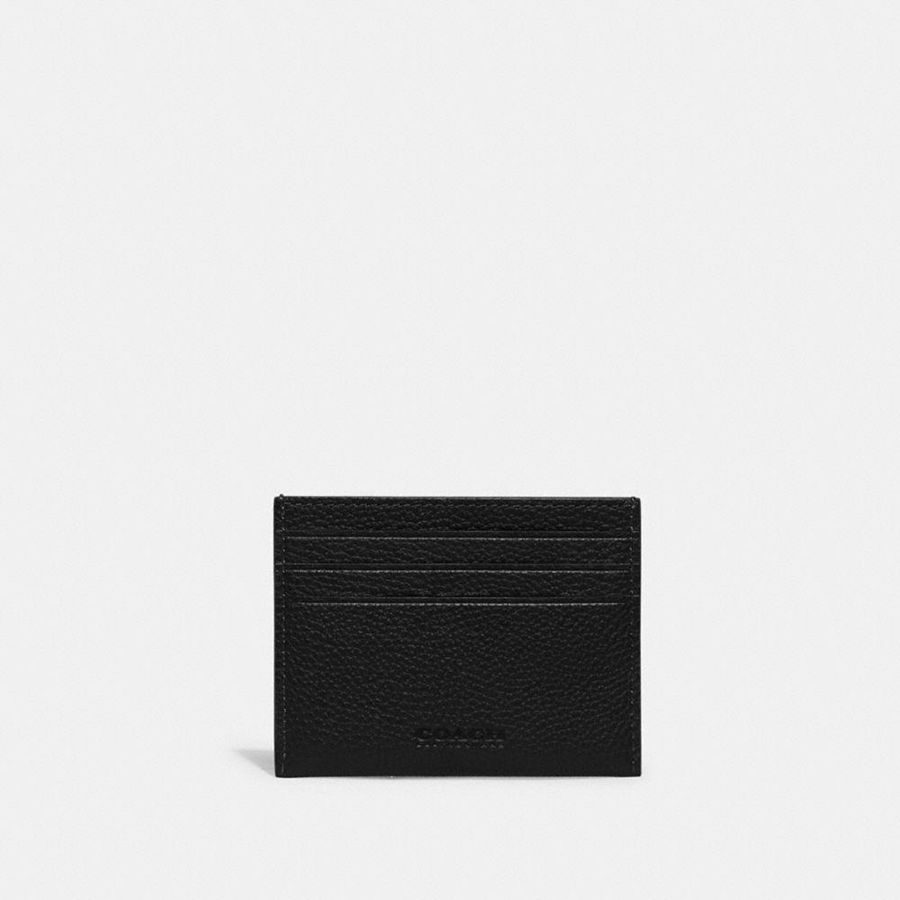 Carteira COACH Card Case Masculino Pretas | 51209RTNM