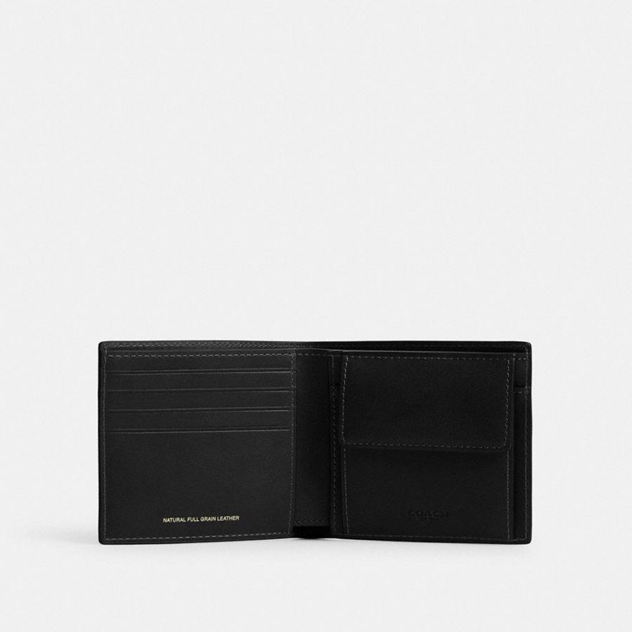 Carteira COACH Coin Masculino Marrom | 09241BUVT