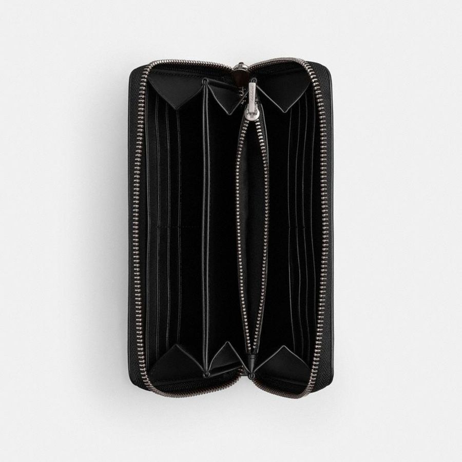 Carteira COACH Essential Accordion Zip Feminino Pretas | 80694LPNE