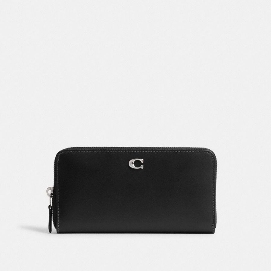 Carteira COACH Essential Accordion Zip Feminino Pretas | 80694LPNE
