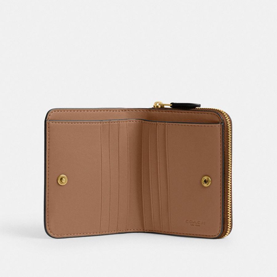 Carteira COACH Essential Billfold In Signature Canvas With Rexy Print Feminino Marrom | 23568FPOW