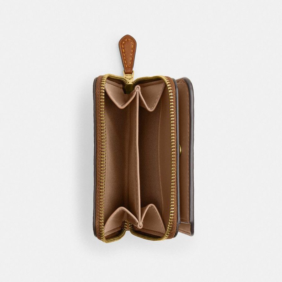 Carteira COACH Essential Billfold In Signature Canvas With Rexy Print Feminino Marrom | 23568FPOW