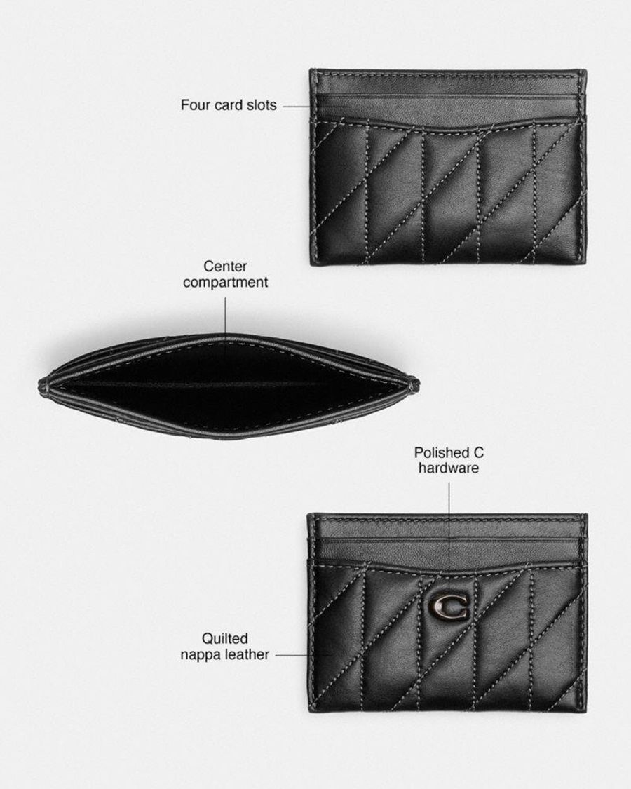 Carteira COACH Essential Card Case Feminino Pretas | 03791MTGL