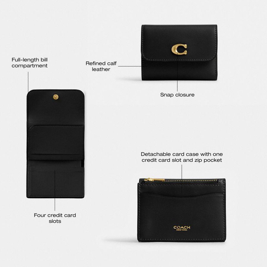 Carteira COACH Essential Card Holder Feminino Pretas | 25304CTOE