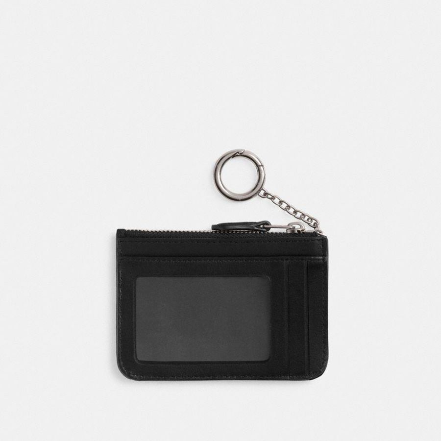 Carteira COACH Essential Mini Id Card Case With Crystal Feminino Pretas | 29756IUBG