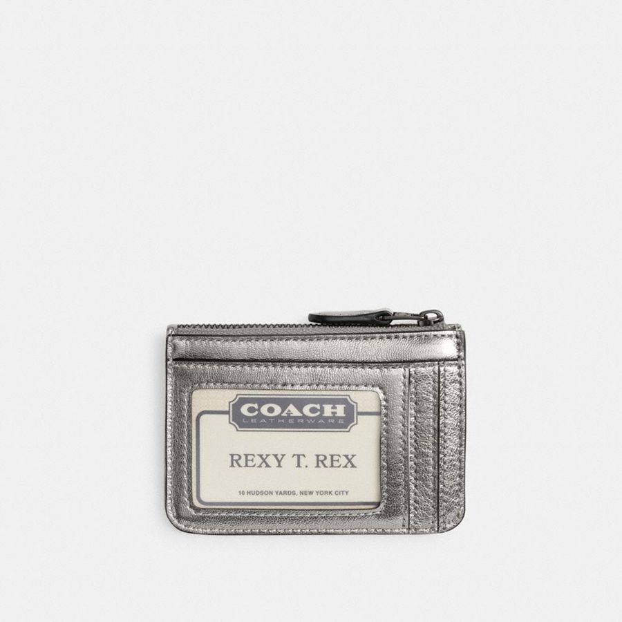 Carteira COACH Essential Mini Id Card Case Feminino Prateadas | 80341HNUE