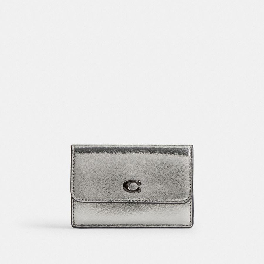 Carteira COACH Essential Mini Trifold Feminino Prateadas | 18976DXRP