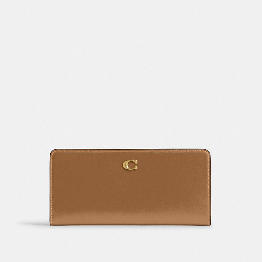 Carteira COACH Essential Slim Feminino Marrom | 70319XGKM