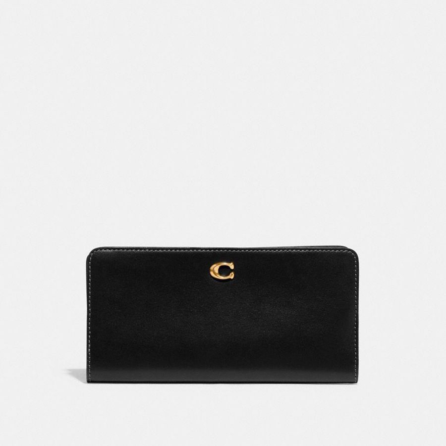 Carteira COACH Essential Slim Feminino Pretas | 06591GFVN