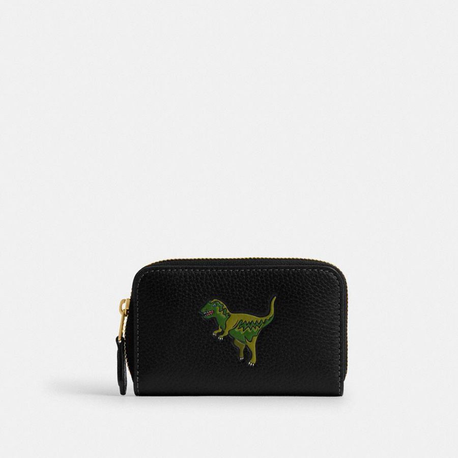 Carteira COACH Essential Small Zip Around Card Case With Rexy Print Feminino Pretas | 95301PABS