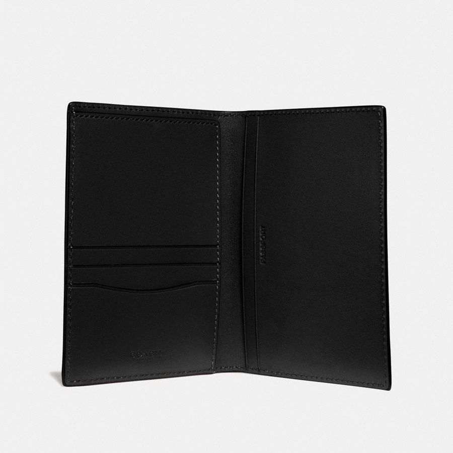 Carteira COACH Passport Case Feminino Pretas | 47083OCYQ