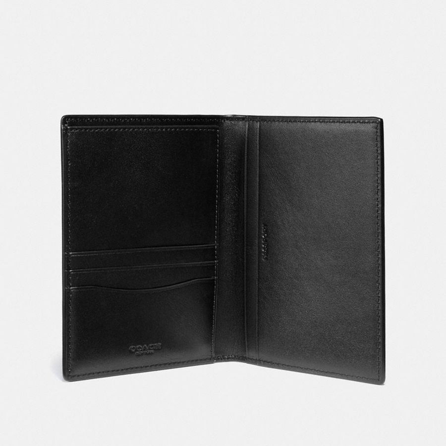 Carteira COACH Passport Case In Signature Canvas Feminino Cinzentas | 16482SVYO