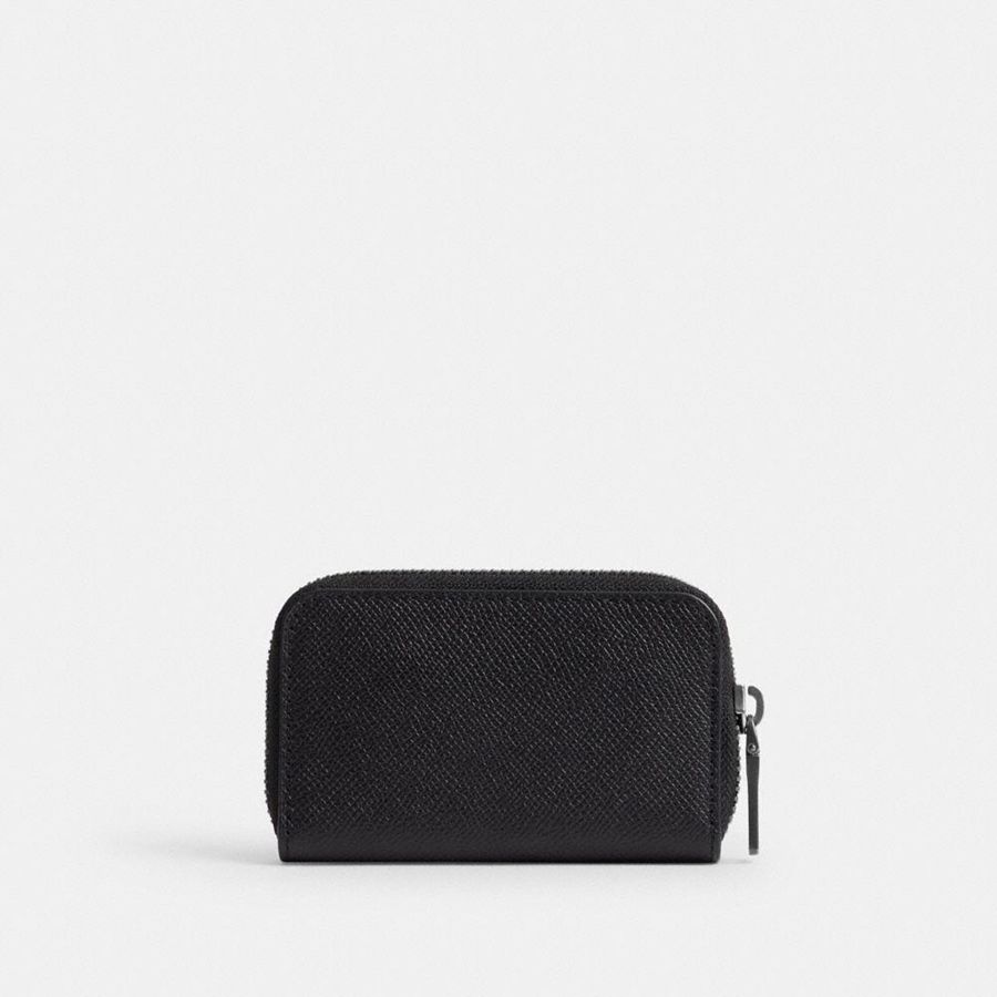 Carteira COACH Small Zip Around Card Case Masculino Pretas | 28149PBDL