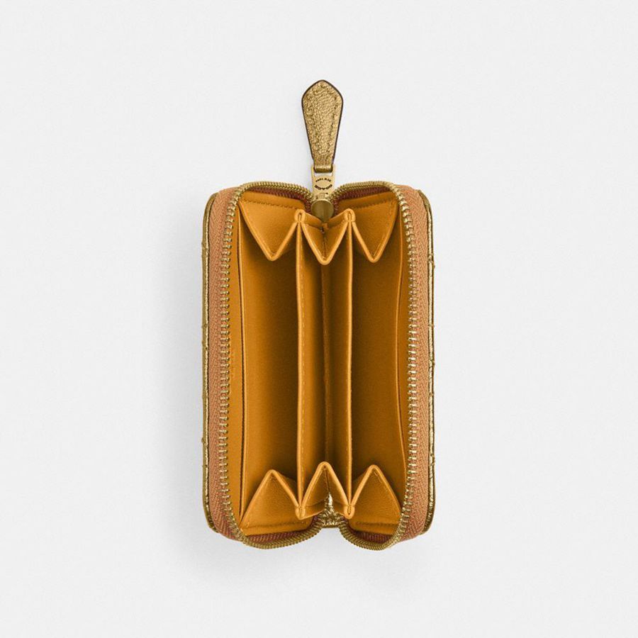 Carteira COACH Small Zip Around Card Case Masculino Pretas | 28149PBDL