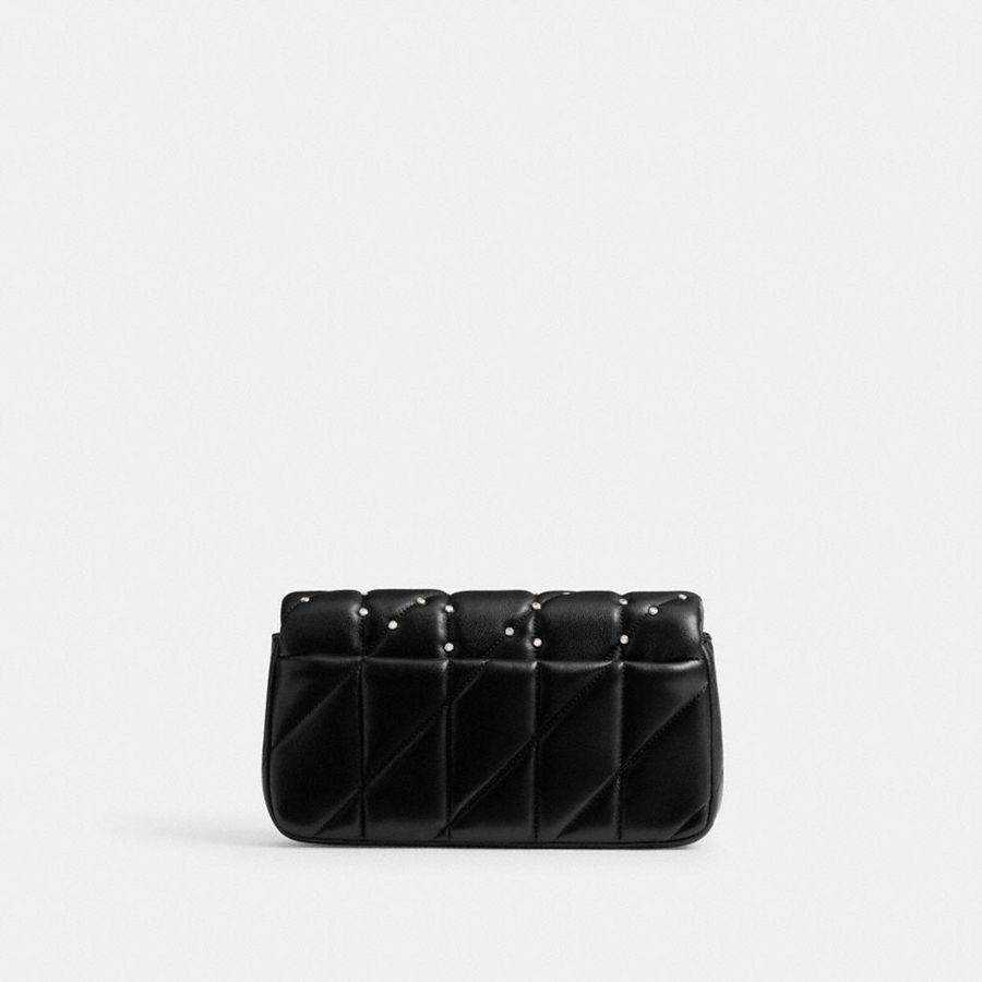 Carteira COACH Tabby Crossbody Wristlet With Pillow Quilting And Crystal Rivets Feminino Pretas | 20534VSCQ
