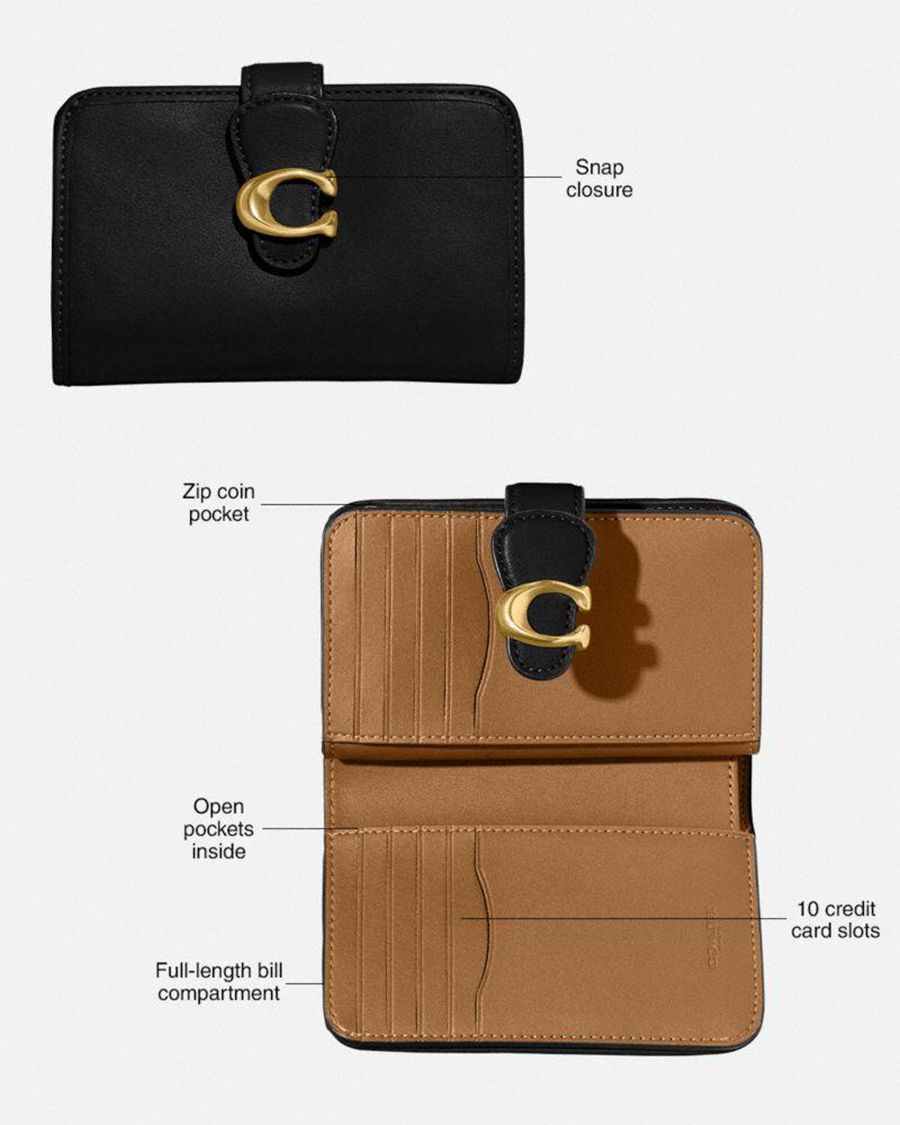 Carteira COACH Tabby Medium Feminino Marrom | 08456VBTW
