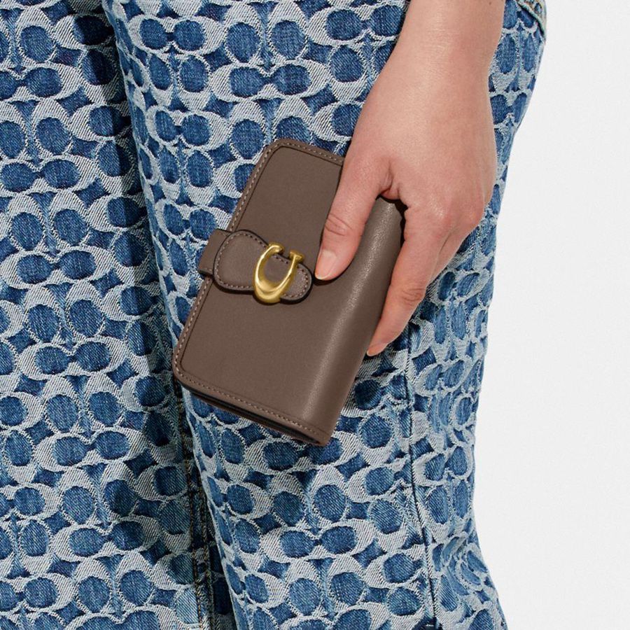 Carteira COACH Tabby Medium Feminino Marrom | 08456VBTW