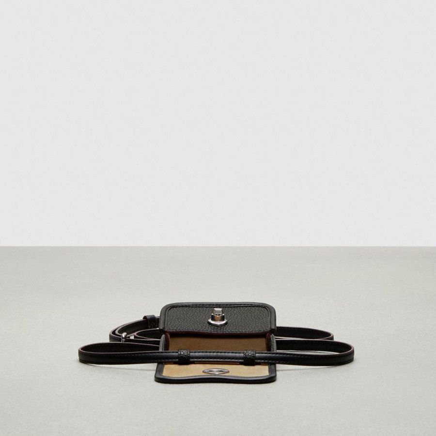 Carteira COACH Wavy In Coachtopia Leather Feminino Pretas | 93284CNHM