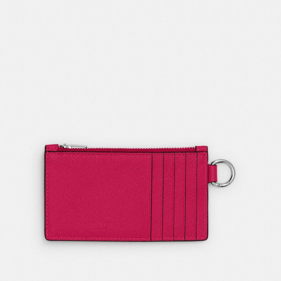 Carteira COACH Zip Card Case Masculino Pretas | 08496LCNA