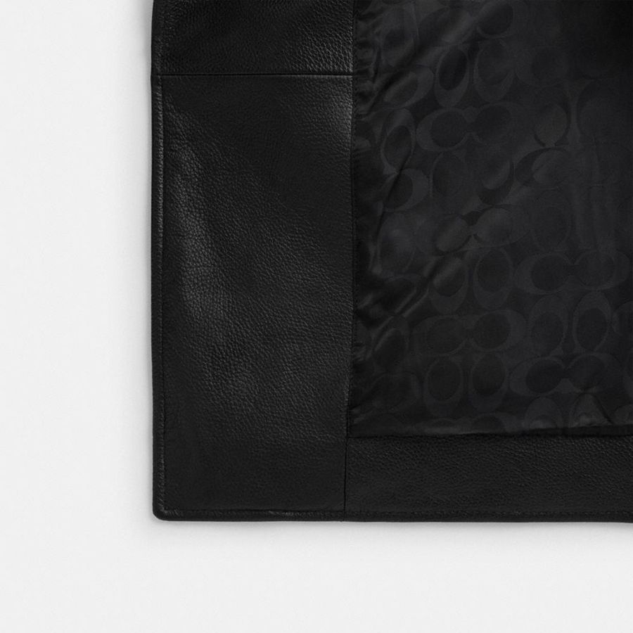 Casaco COACH Moto Masculino Pretas | 84016VUBS