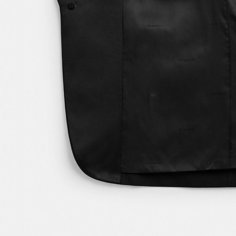 Casaco COACH Single Breasted Tuxedo Masculino Pretas | 50137CUQH