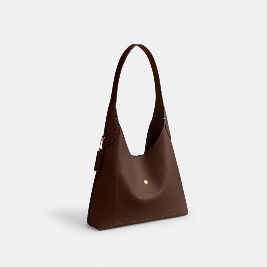 Charms COACH Brooklyn Shoulder Bag 28 Ands Feminino Douradas | 95730QNCI
