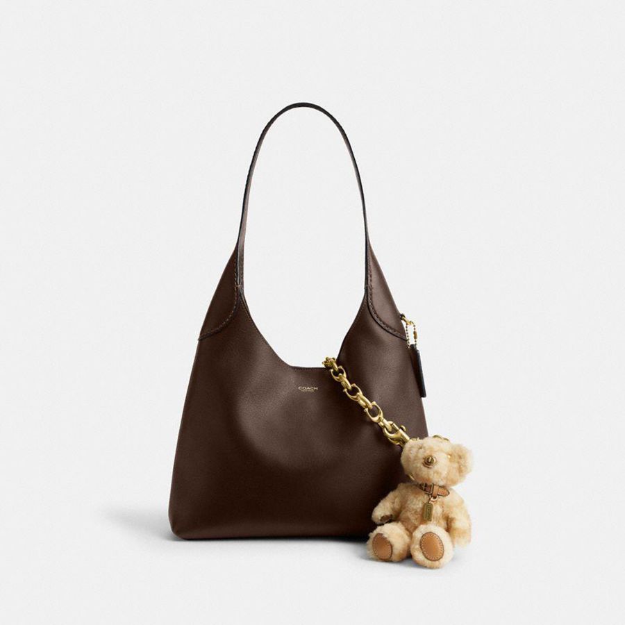 Charms COACH Brooklyn Shoulder Bag 28 With And Strap Feminino Douradas | 30719EKLP