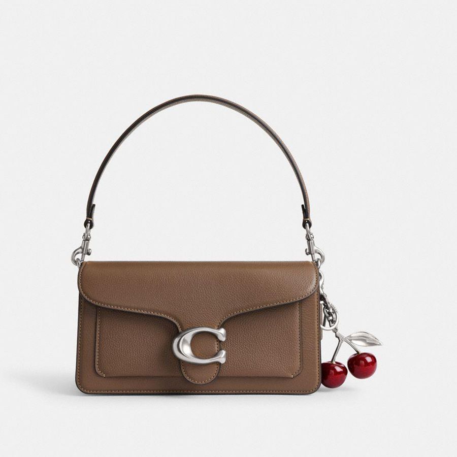 Charms COACH Cherry Bag Feminino Prateadas | 90476WDBS
