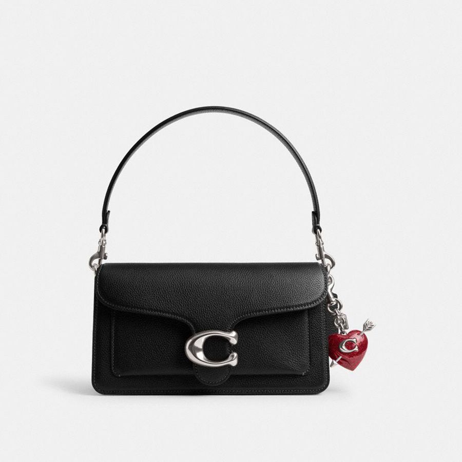 Charms COACH Heart With Arrow Bag Feminino Prateadas | 84139INHV